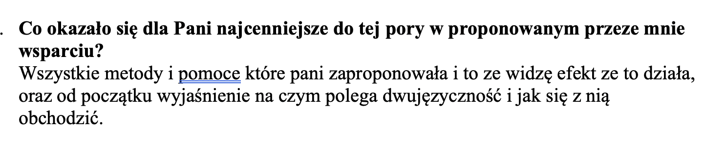 Opinia_Jagoda opinia mamy po programie wsparcia dla dwujezycznych rodzin Anny Jachim