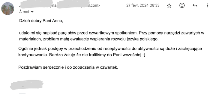 Opinia_rodzica_Justyna opinia rodzica o programie wsparcia Anny Jachim